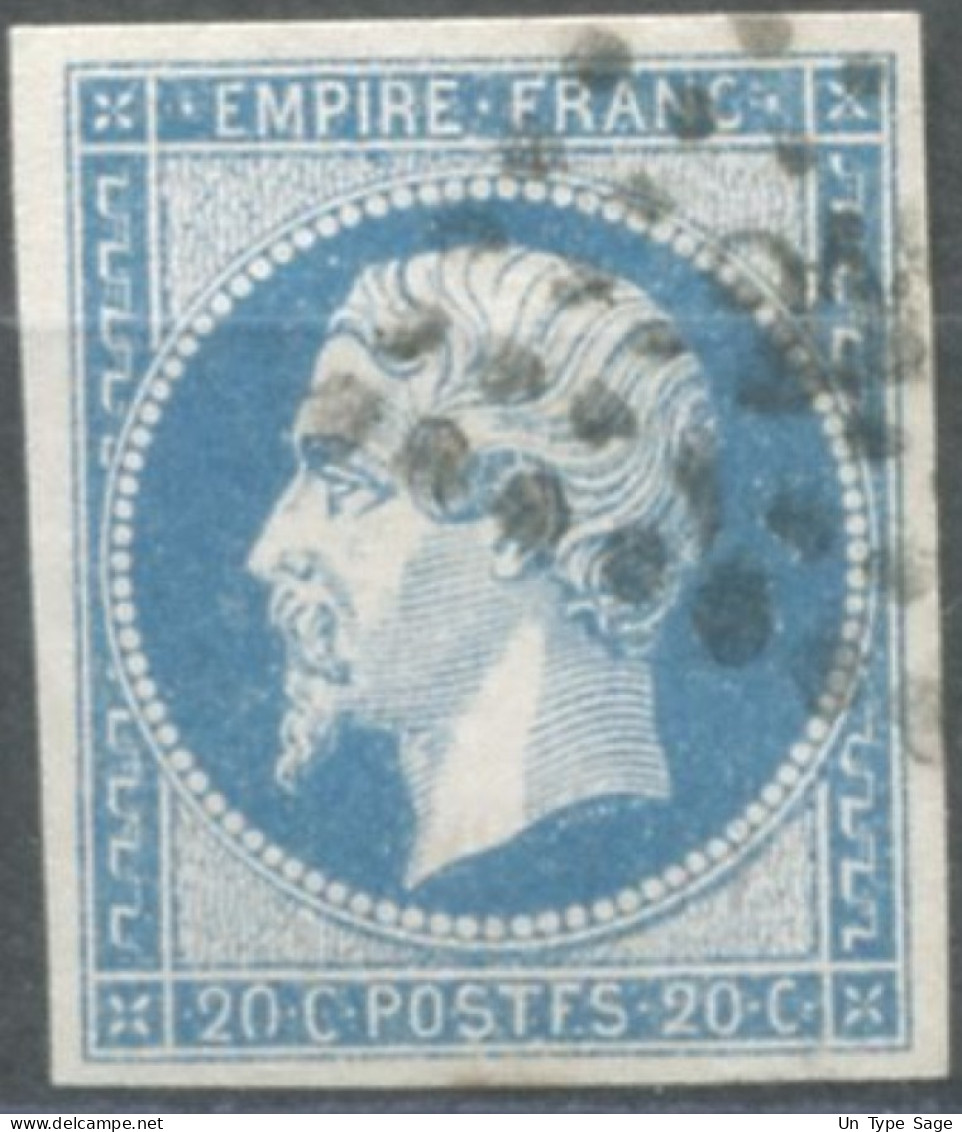 France, N°14Ah, Variété POSTF.S - Position à Identifier - (F839) - 1853-1860 Napoleon III