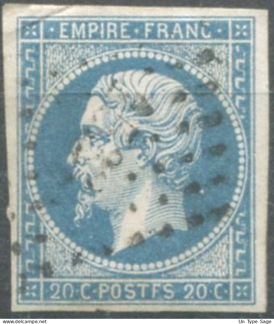 France, N°14Ah, Variété POSTF.S - Position à Identifier - (F840) - 1853-1860 Napoléon III.