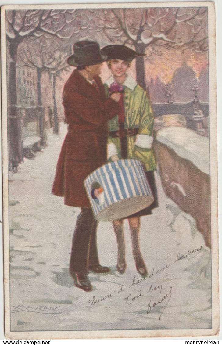 Illustrateur   : Mauzan  :   Sous La  Neige  ;, Homme - Femme - Mauzan, L.A.