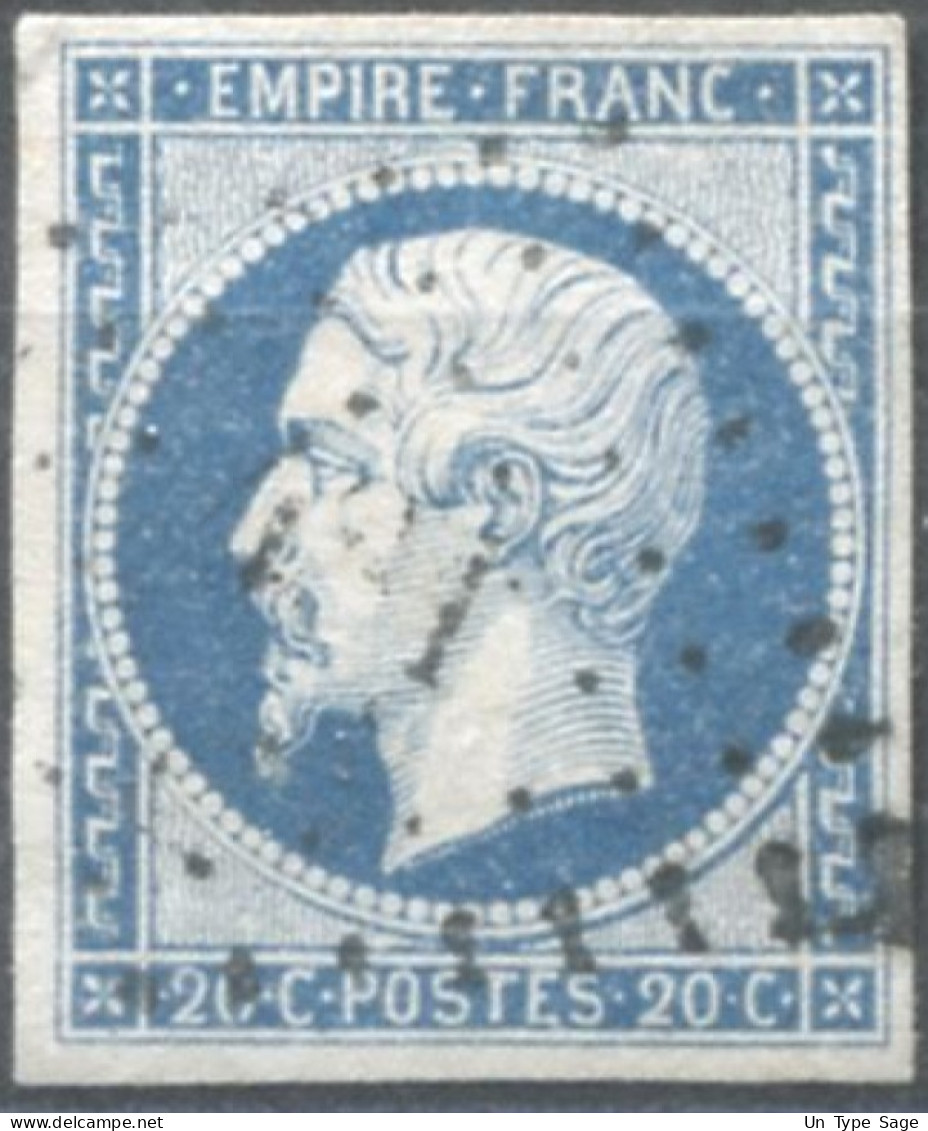 France, N°14Ah, Variété POSTF.S - Position à Identifier - (F841) - 1853-1860 Napoleone III