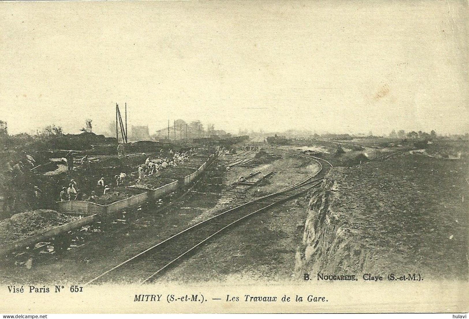 77  MITRY - LES TRAVAUX DE LA GARE (ref 4115) - Mitry Mory