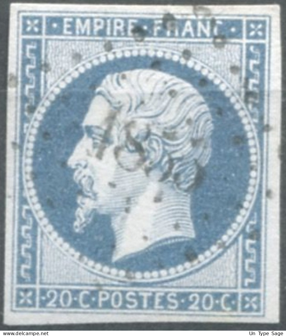 France, N°14Ah, Variété POSTF.S - Position à Identifier - Début De La Variété - (F843) - 1853-1860 Napoleone III