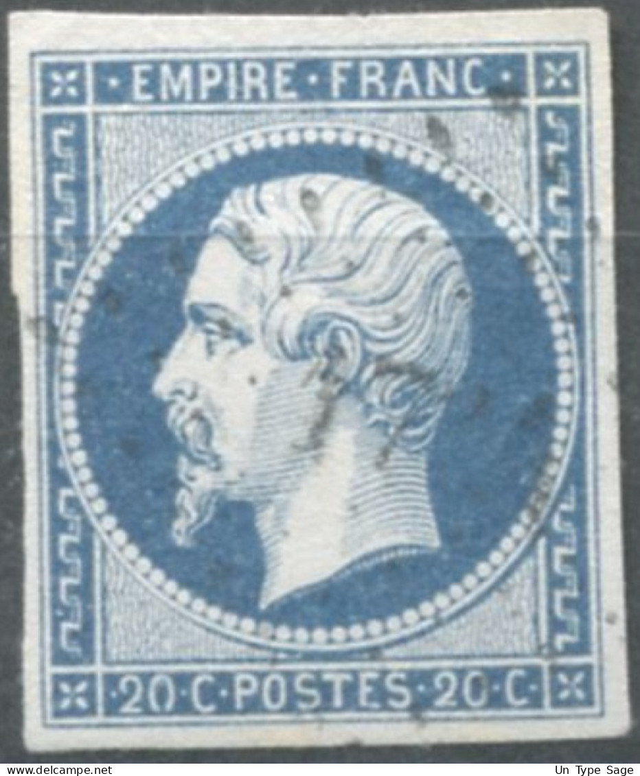 France, N°14Ah, Variété POSTF.S - Position à Identifier - (F844) - 1853-1860 Napoleone III