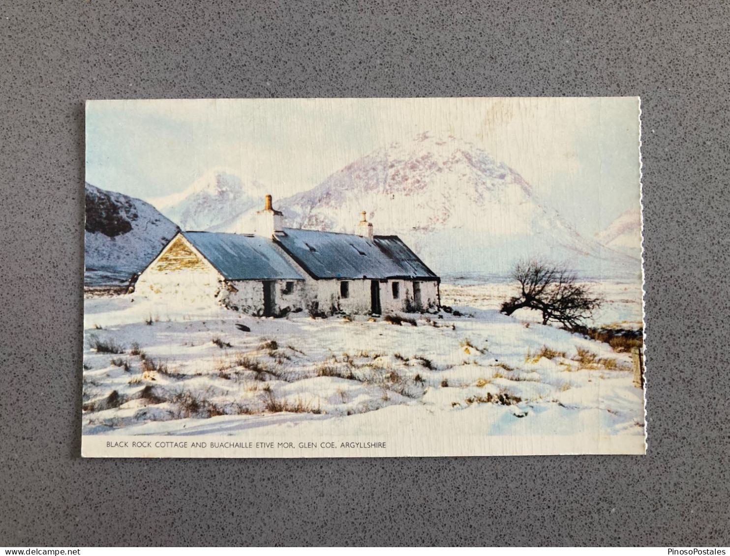 Black Rock Cottage And Buachaille Etive Mor Glencoe Argyllshire Carte Postale Postcard - Argyllshire