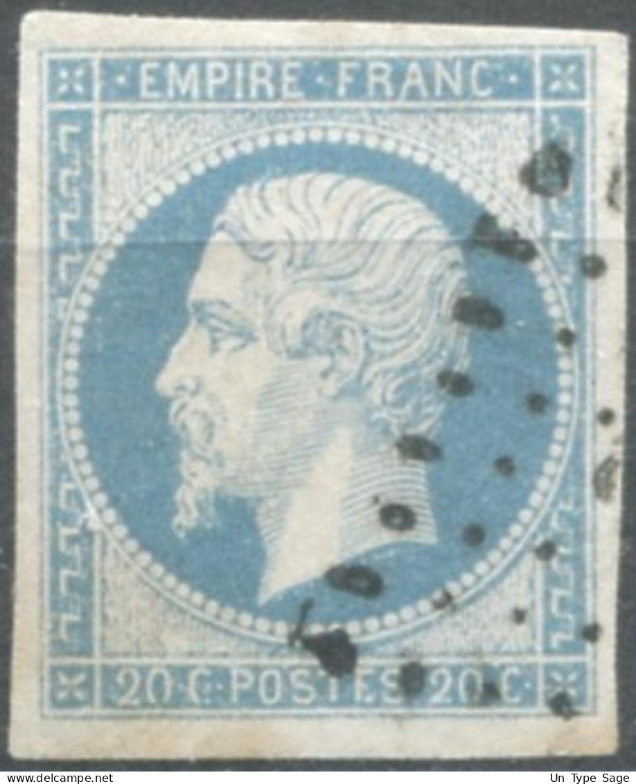 France, N°14Ah, Variété POSTF.S - Position à Identifier - (F849) - 1853-1860 Napoléon III