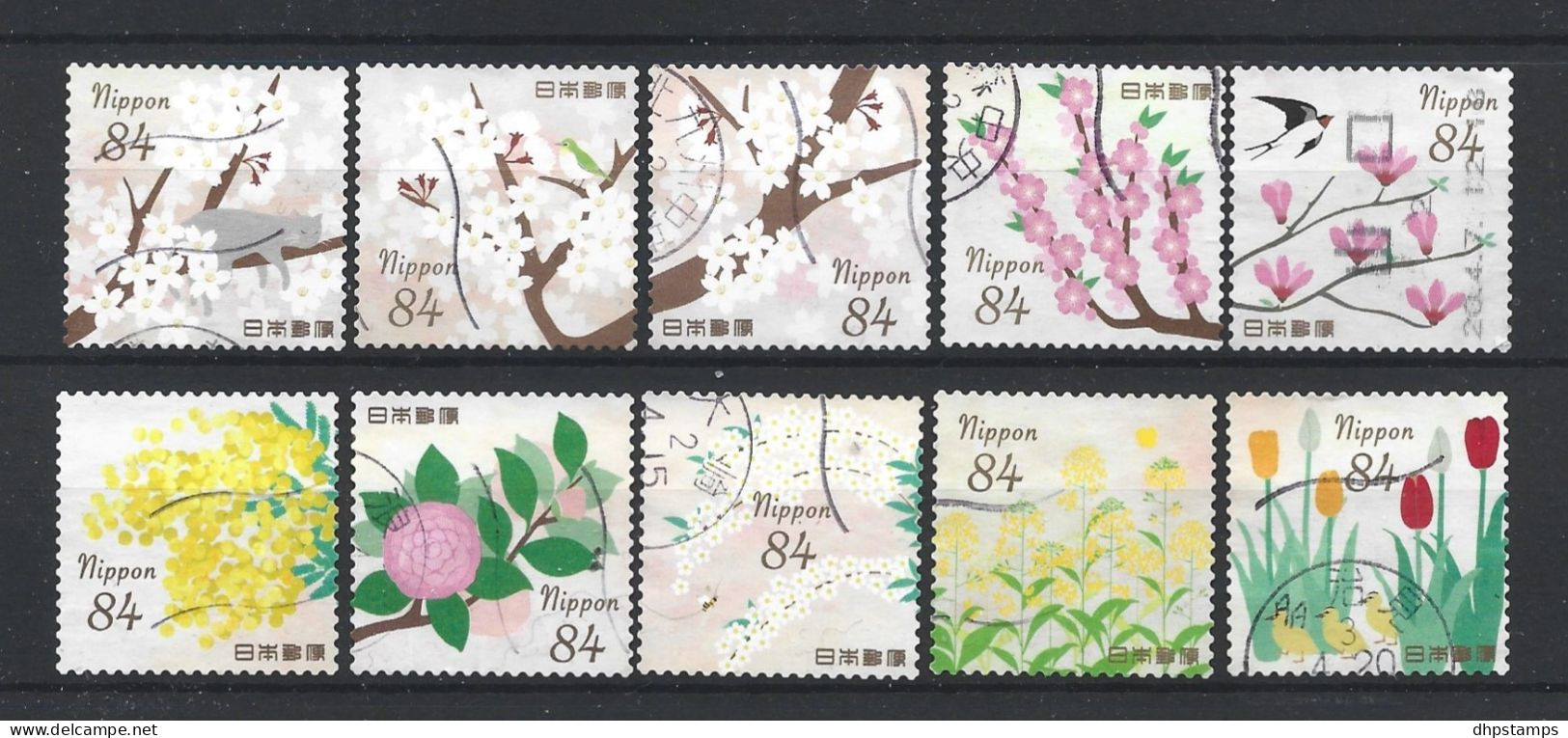 Japan 2020 Flowers Y.T. 9778/9787 (0) - Usados