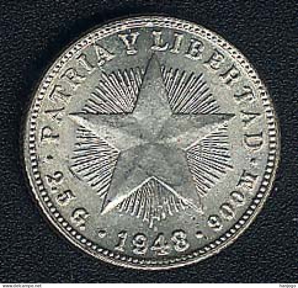 Kuba, 10 Centavos 1948, Silber, UNC - Cuba