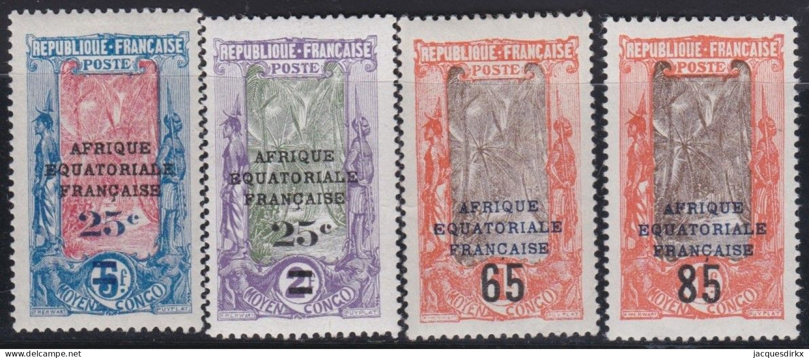 Afrique Equatoriale Française   .  Y&T   .     89/92      .   *     .    Neuf Avec Gomme - Nuovi