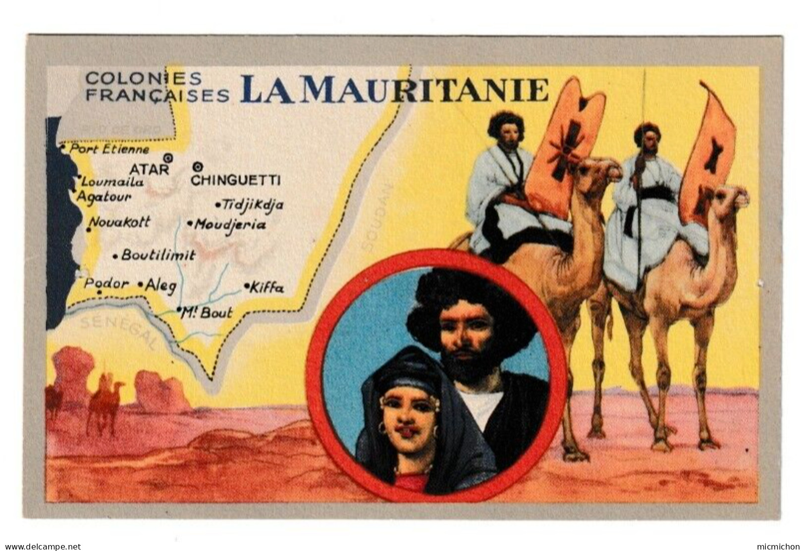 Image Chromo La MAURITANIE, Cirage Lion Noir - Mauretanien