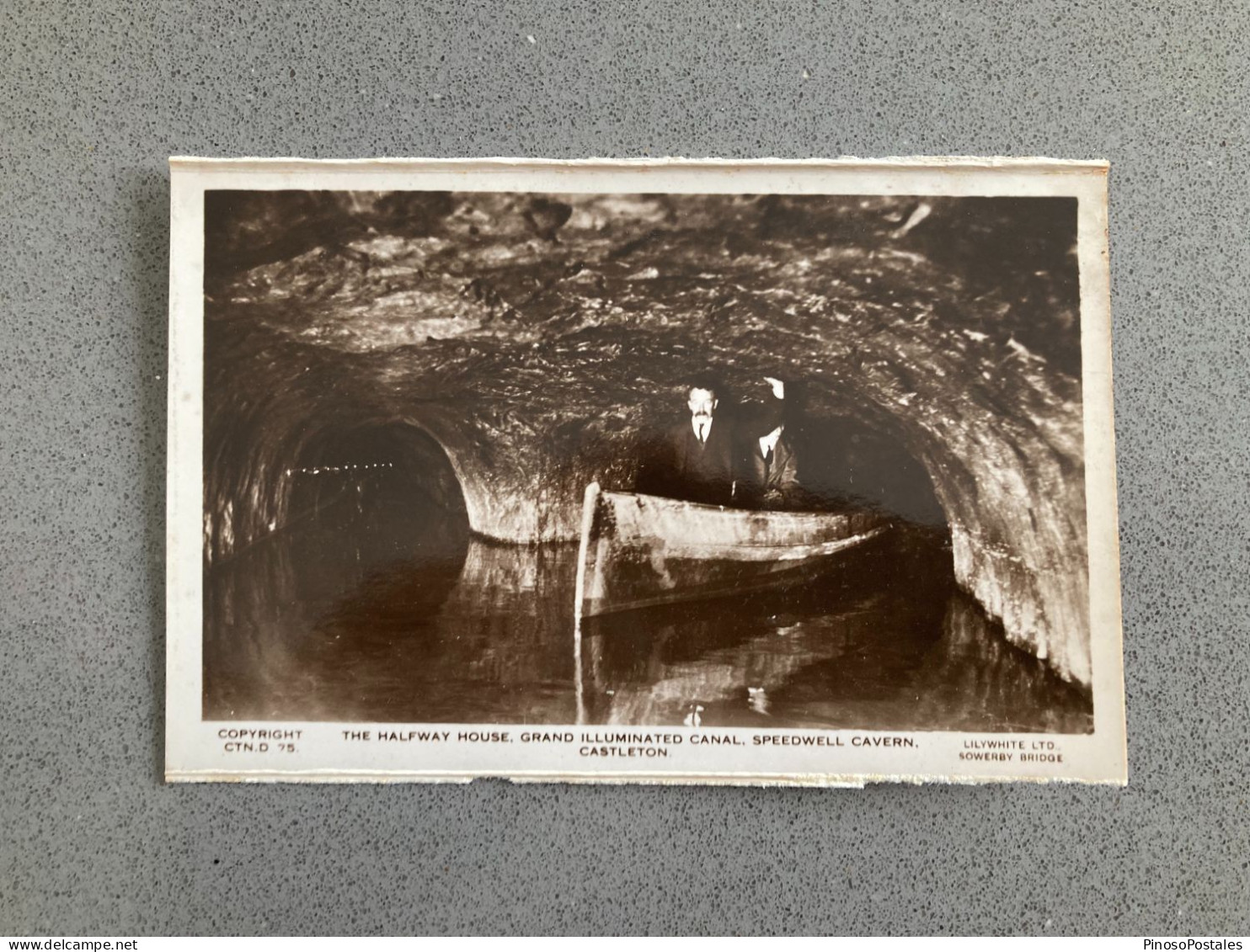 The Halfway House Grand Illuminated Canal Speedwell Cavern Castleton Carte Postale Postcard - Derbyshire