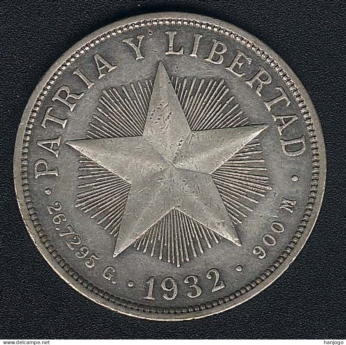 Kuba, 1 Peso 1932, Silber, KM 15.2 - Cuba