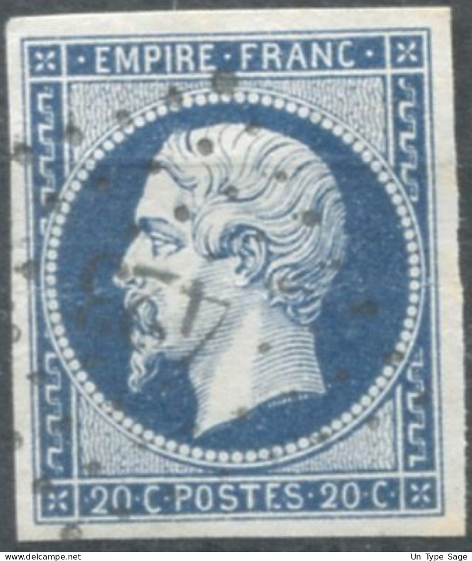 France, N°14Ah, Variété POSTF.S - Position à Identifier - (F853) - 1853-1860 Napoleon III