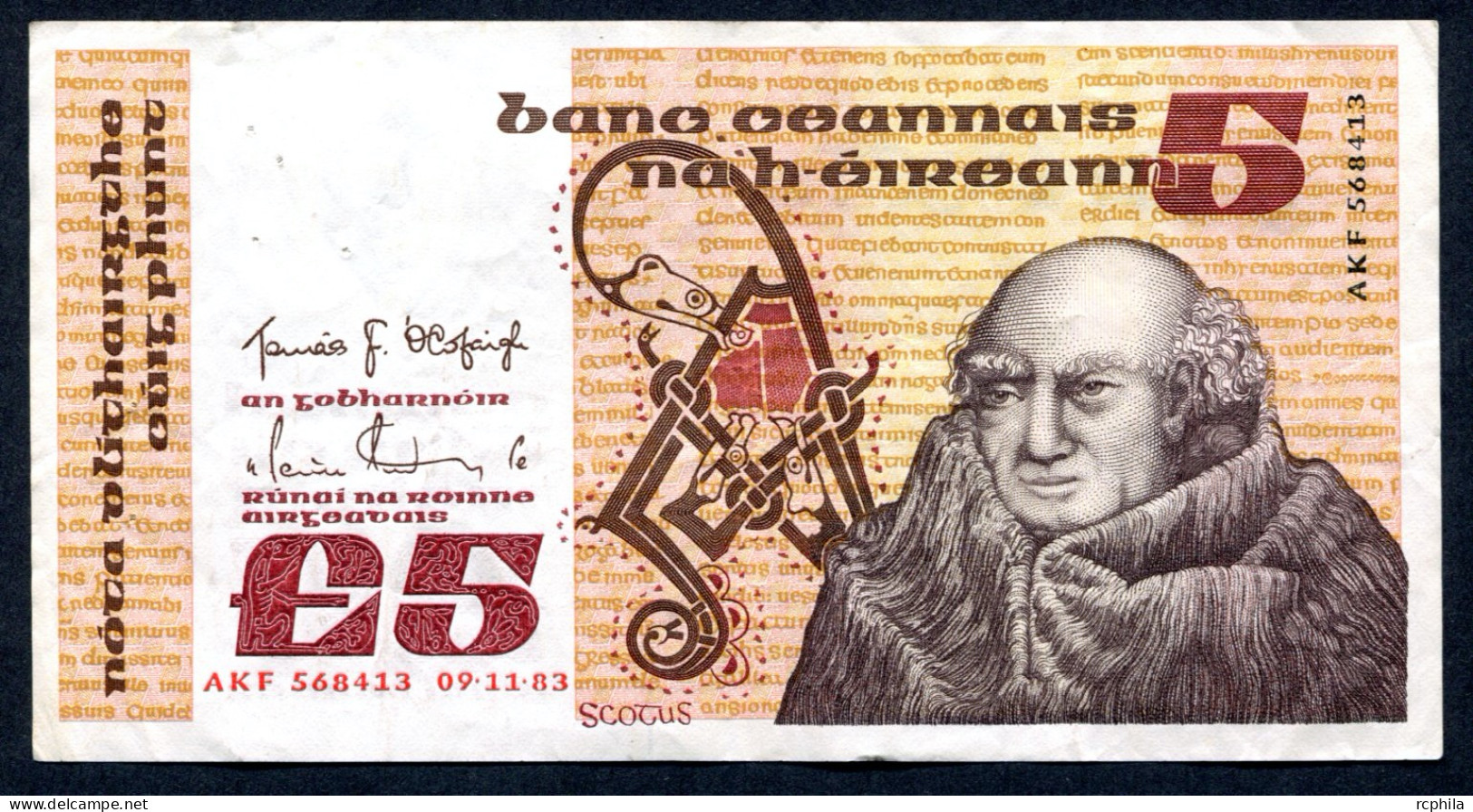 RC 27371 IRLANDE BILLET DE 5 LIVRES EMIS EN 1983 - Irland