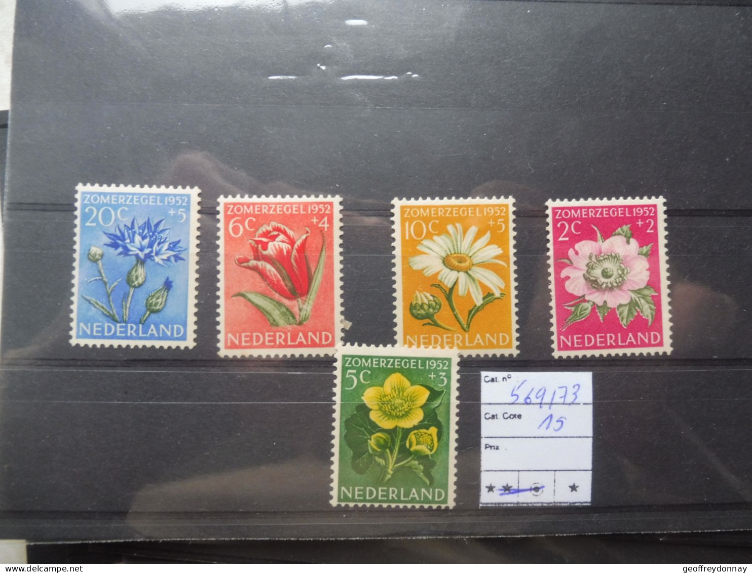 Pays Bas Nederland Holland Mh Neuf * Plakken 569/573 Perfect Parfait Fleurs Bloemen Flowers - Nuovi