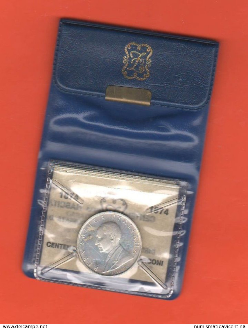 Italia 500 Lire 1974 Marconi Commemorative Italy Italie Silver Coin - Commemorative