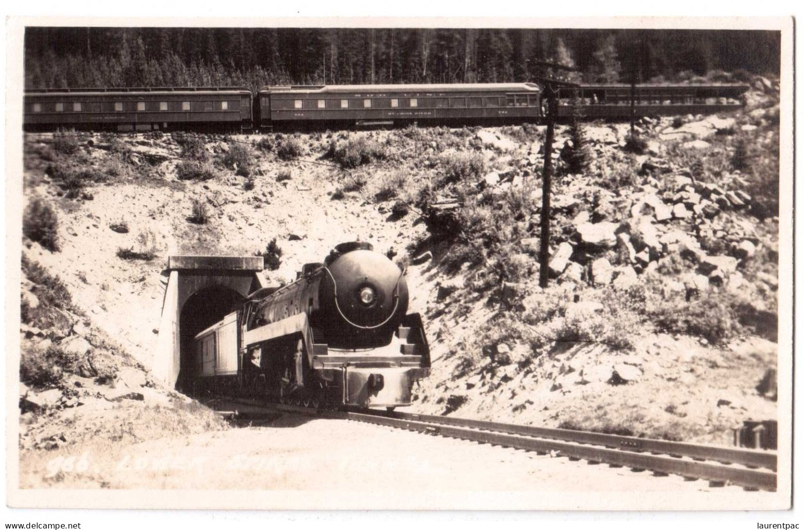 Lower Spiral Tunnel - Train - édit. Non Identifié  + Verso - Sonstige & Ohne Zuordnung