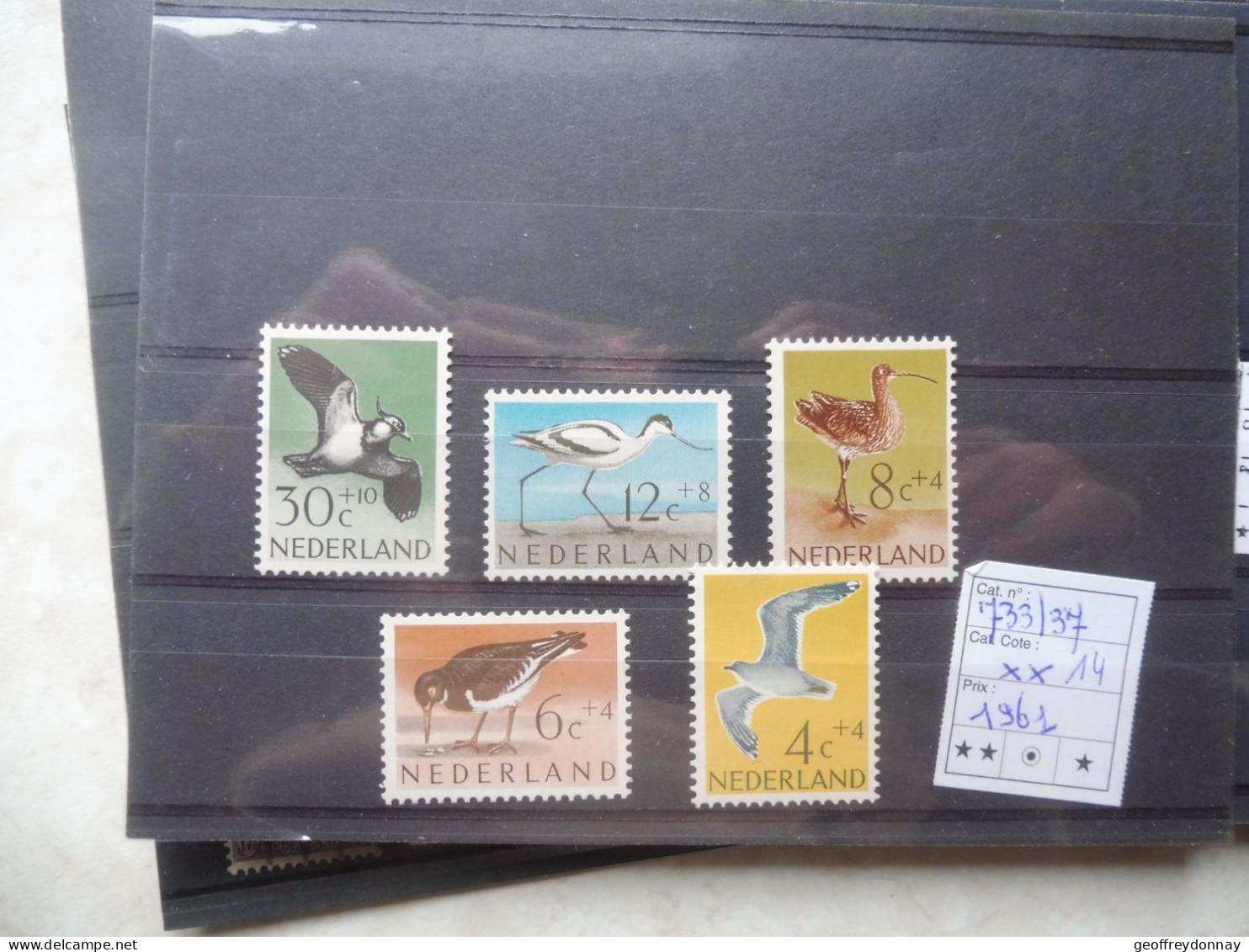 Pays Bas Nederland Holland 733/737 Mnh ** Neuf Perfect Parfait Oiseaux Vogels Birds - Neufs