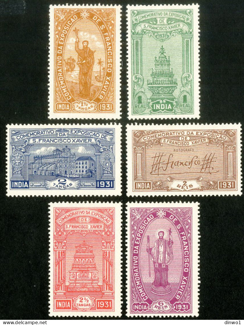 (G) Portuguese India - 1931 St. Francis Xavier Complete Set (MH) - Portugiesisch-Indien