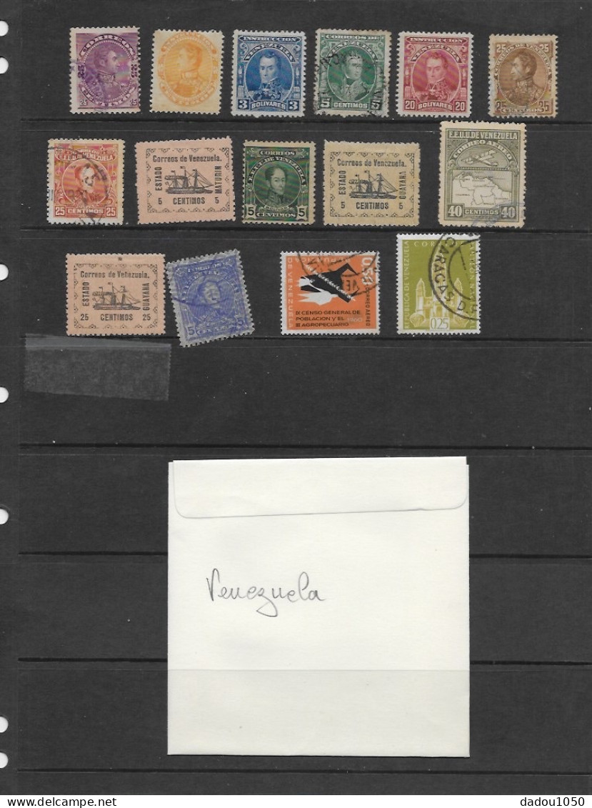 Lot Timbres Venezuela Oblitérés - Venezuela