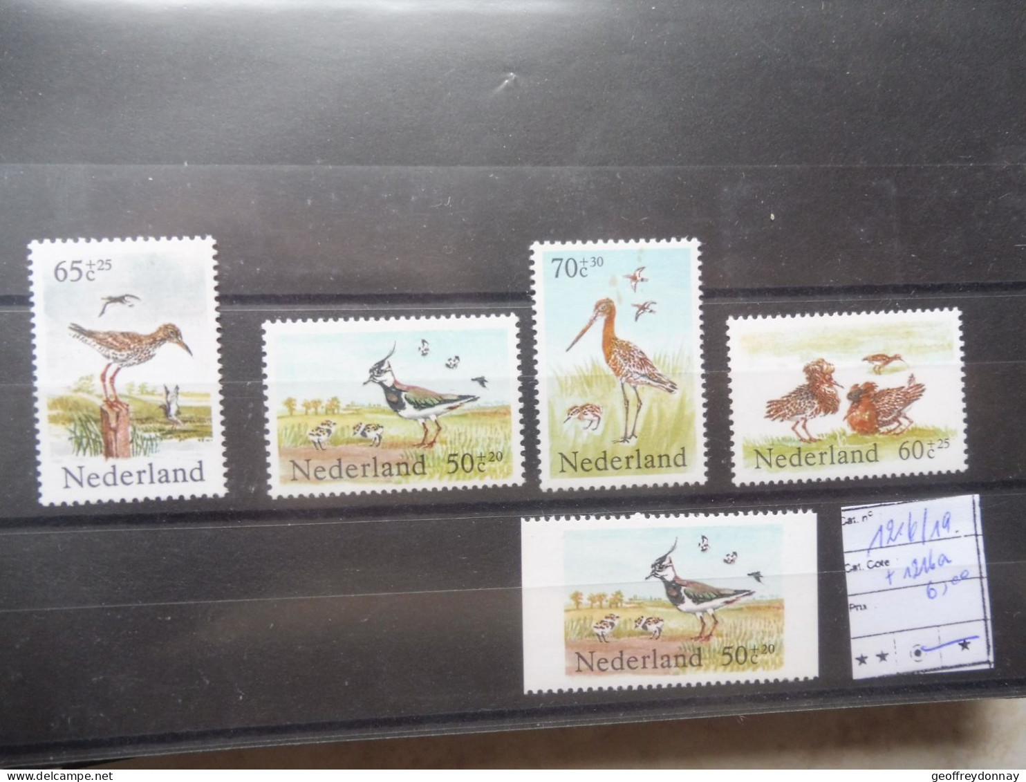 Pays Bas Nederland Holland 1216/1219 + 1216a Mnh ** Neuf Perfect Parfait Oiseaux Vogels Birds - Ungebraucht