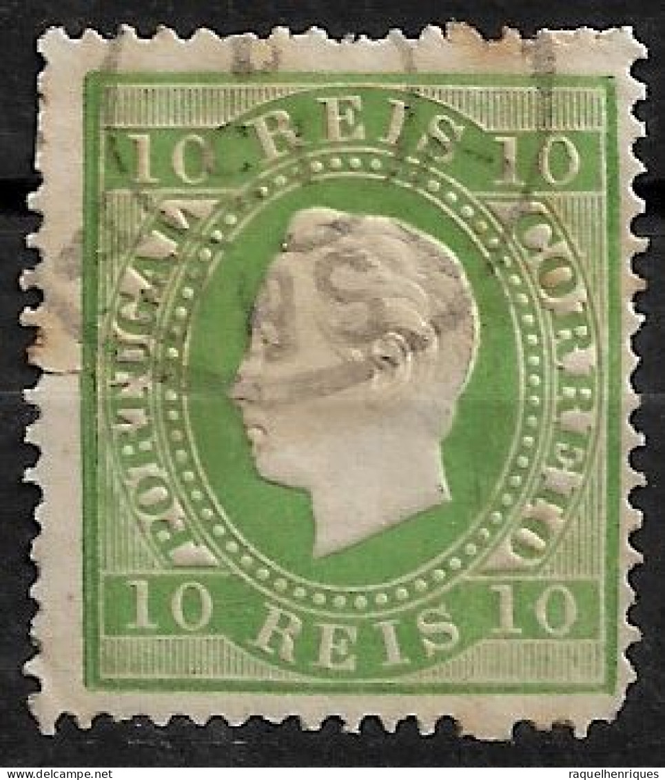 PORTUGAL 1879-80 D. LUIS I 10R P:12.5 USED (NP#94-P18-L1) - Gebruikt