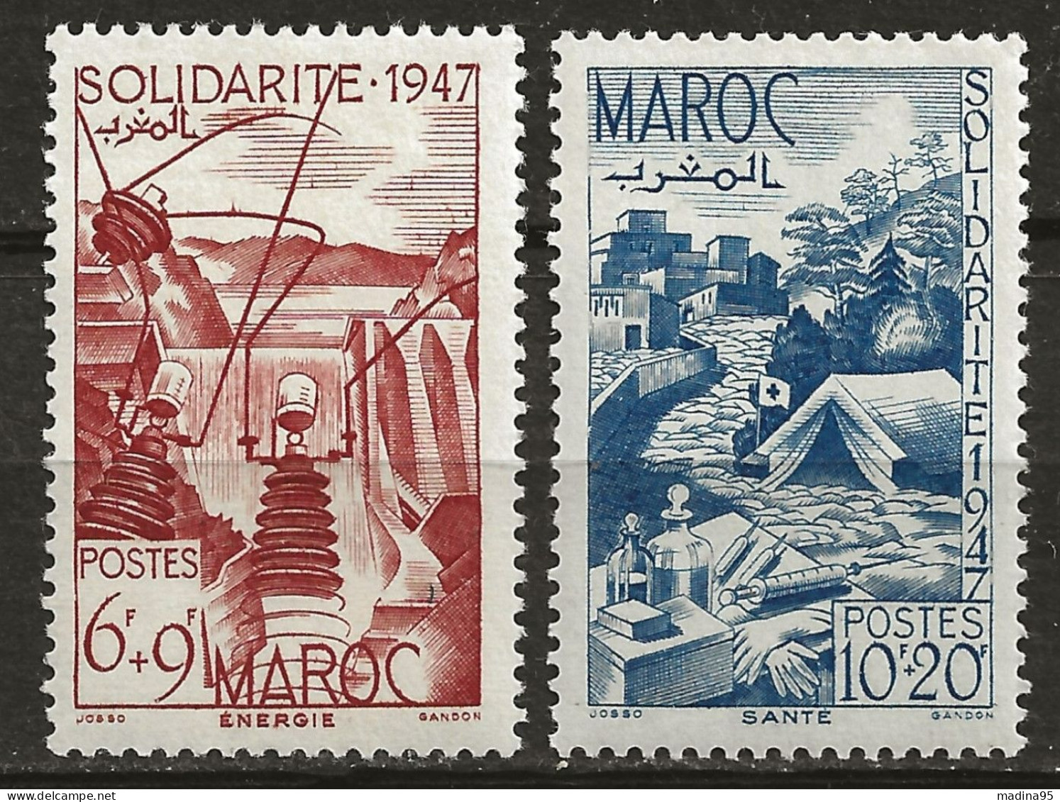 MAROC Colo:, **, N° YT 266 Et 267, TB - Nuovi