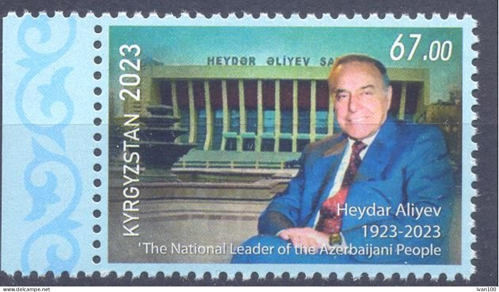 2024.Kyrgyzstan, Birth Centenary Of Heydar Aliyev, 1v, Mint/** - Kirghizstan