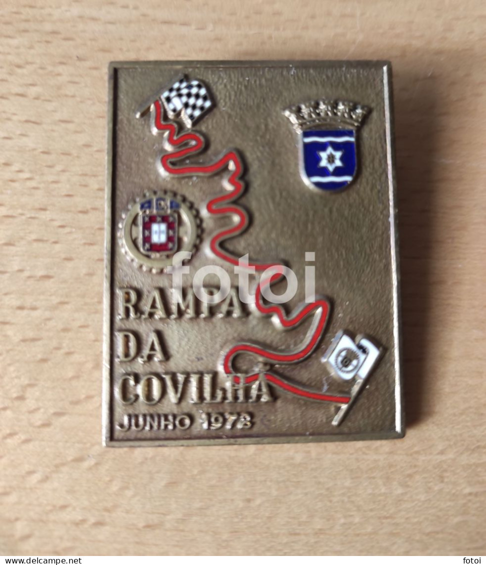 RARE 1972 RAMPA DA COVILHA CASTELO BRANCO PORTUGAL RALLYE RALLY RALI CAR RACING PLACA ENAMEL MEDAL BADGE - Rally