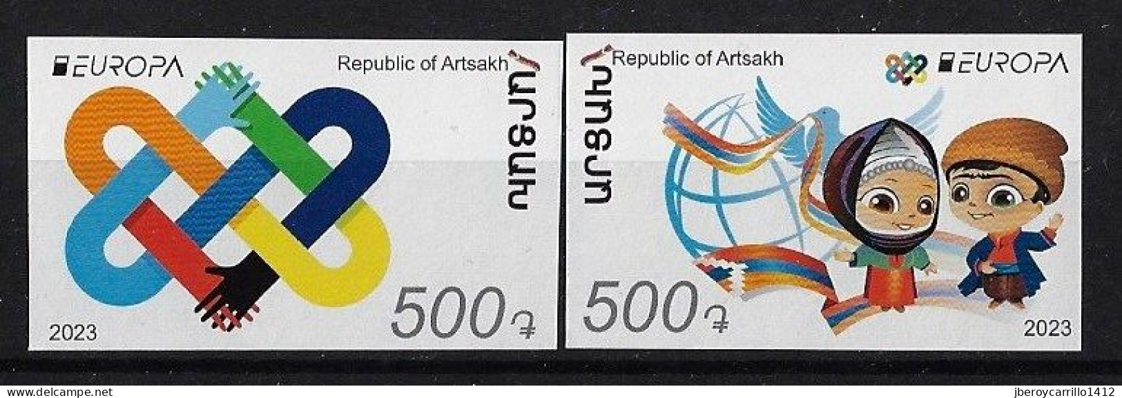 ARTSAKH REPUBLIC /NAGORNO KARABAKH / ARMENIA KARABAKH - EUROPA 2023 -"PEACE"- SERIE De 2 V.- N - IMPERFORATED - 2023