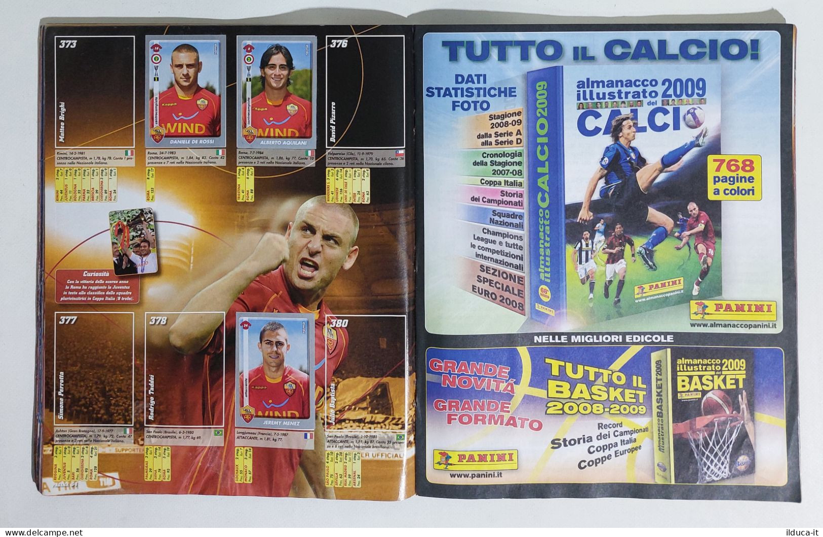 36600 Album Figurine Panini - CALCIATORI 2008-2009 - Fig. 377/684 - Edition Italienne