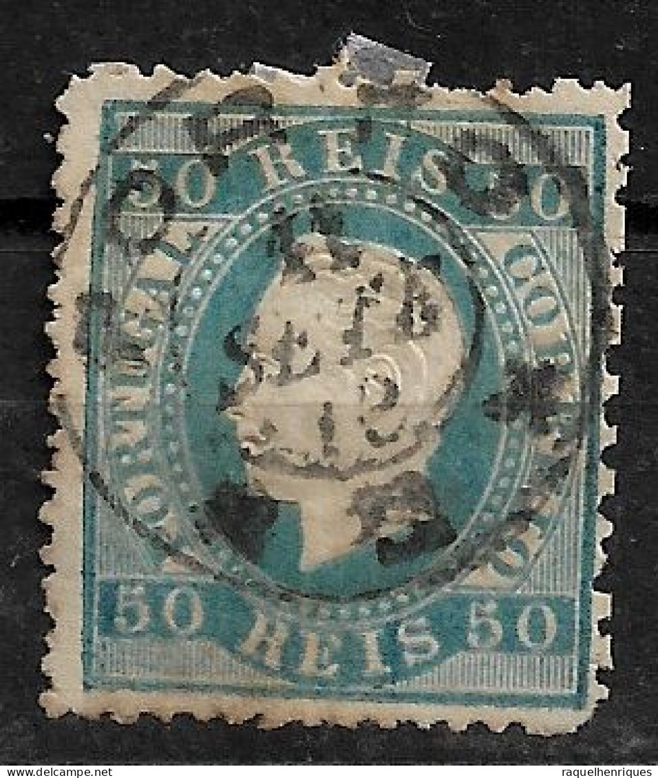 PORTUGAL 1879-80 D. LUIS I 50R P:13.5 USED (NP#94-P18-L1) - Oblitérés