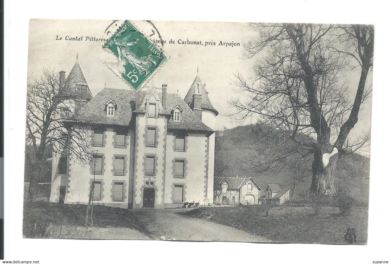 Le Cantal Pittoresque N°224 - Le Château De CARBONAT Près ARPAJON Sur Cère - Arpajon Sur Cere