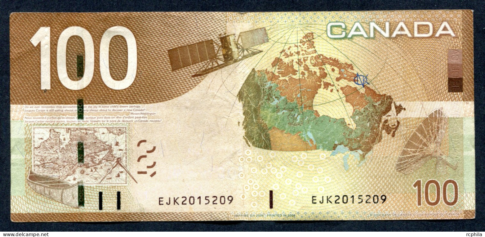 RC 27377 CANADA BILLET DE 100 DOLLARS EMIS EN 2004 - Canada