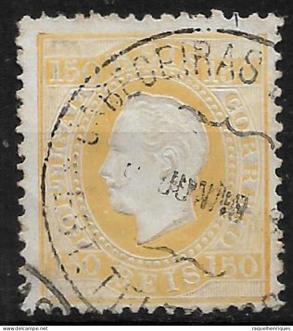 PORTUGAL 1879-80 D. LUIS I 150R P:12.5 USED (NP#94-P18-L1) - Oblitérés