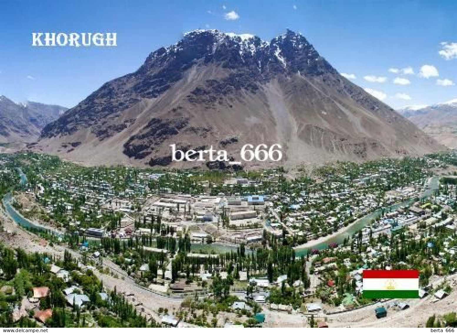 Tajikistan Khorugh Aerial View New Postcard - Tajikistan