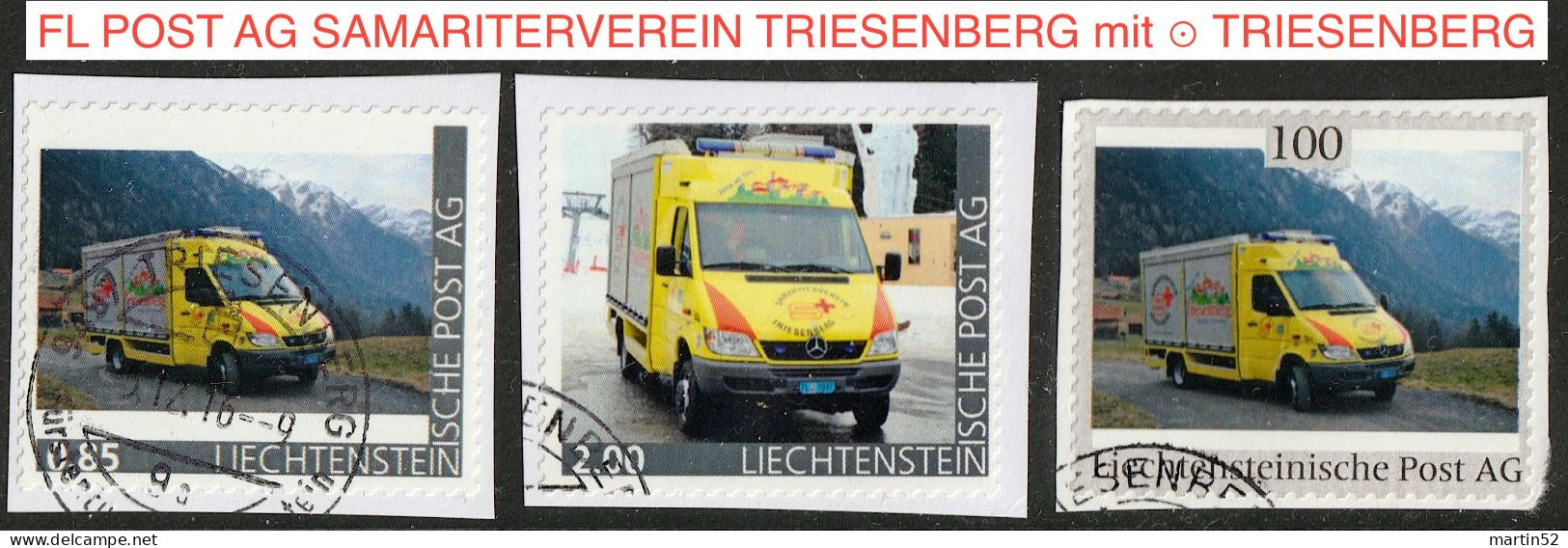 Liechtenstein 2016: Ausgabe Der FL POST AG "SAMARITERVEREIN TRIESENBERG" (Rettungs-Bus) Mit ⊙ Von TRIESENBERG - Errors & Oddities