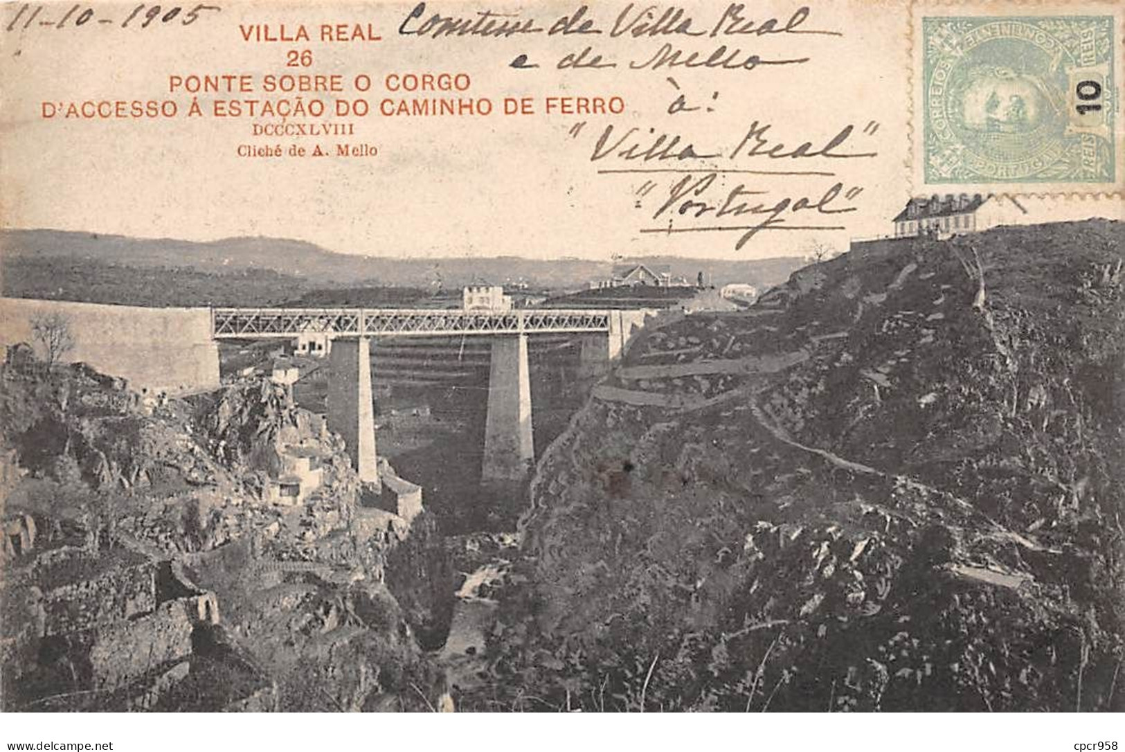 Portugal - N°71284 - VILLA REAL - Ponte Sobre O Corgo D'accesso A Estacao Do Caminho De Ferro - Vila Real