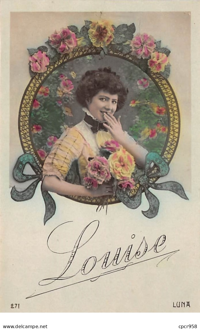 Prénoms - N°67128 - Louise - Portrait D'une Jeune Femme Dans Un Médaillon - Prénoms
