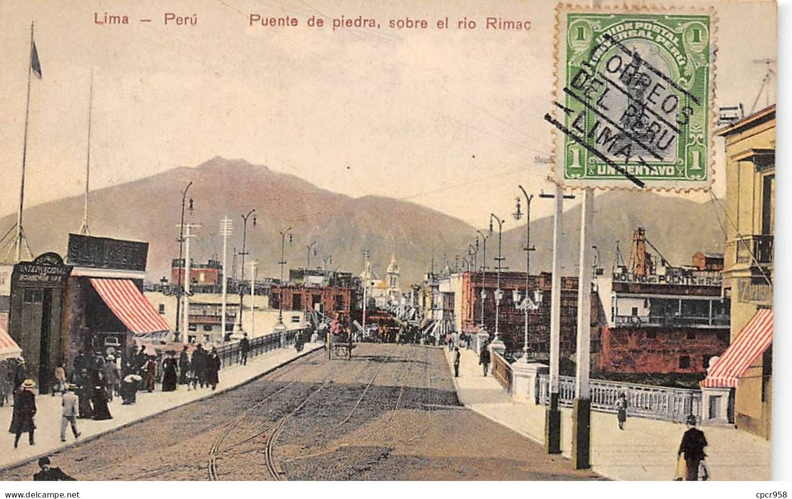 Pérou - N°79025 - LIMA - Puente De Piedra, Sobre El Rio Rimac - AFFRANCHISSEMENT DE COMPLAISANCE - Perù