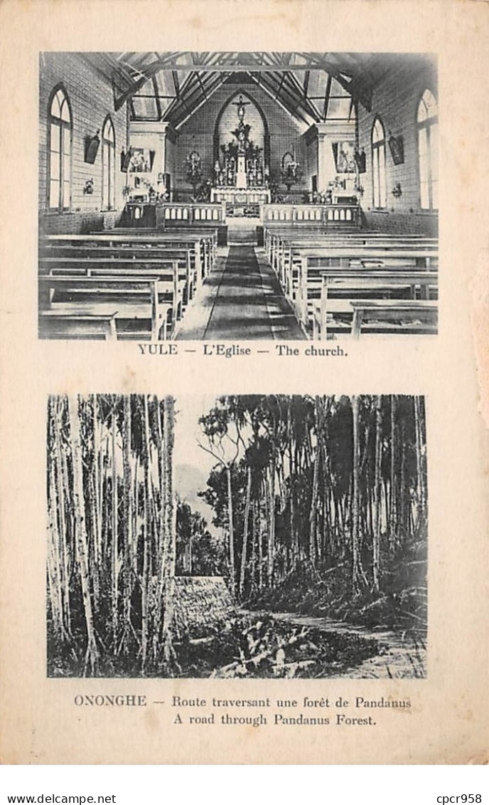 Papouasie - N°63414 - Yule L'Eglise - Ononghe Route Traversant Une Forêt De Pandanus - Papouasie-Nouvelle-Guinée