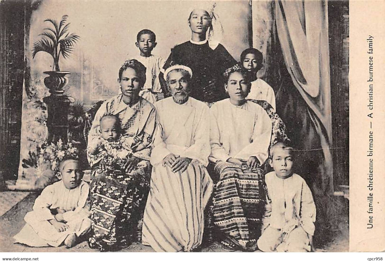 Myanmar - N°77297 - Birmanie - Une Famille Chrétienne Birmane - Myanmar (Burma)