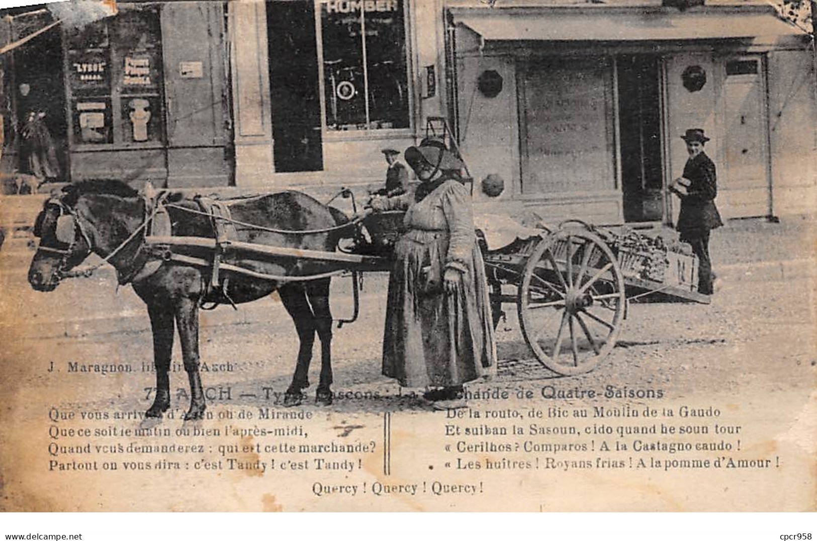 Métiers - N°65712 - Auch - La Marchande De Quatre-Saisons - Street Merchants