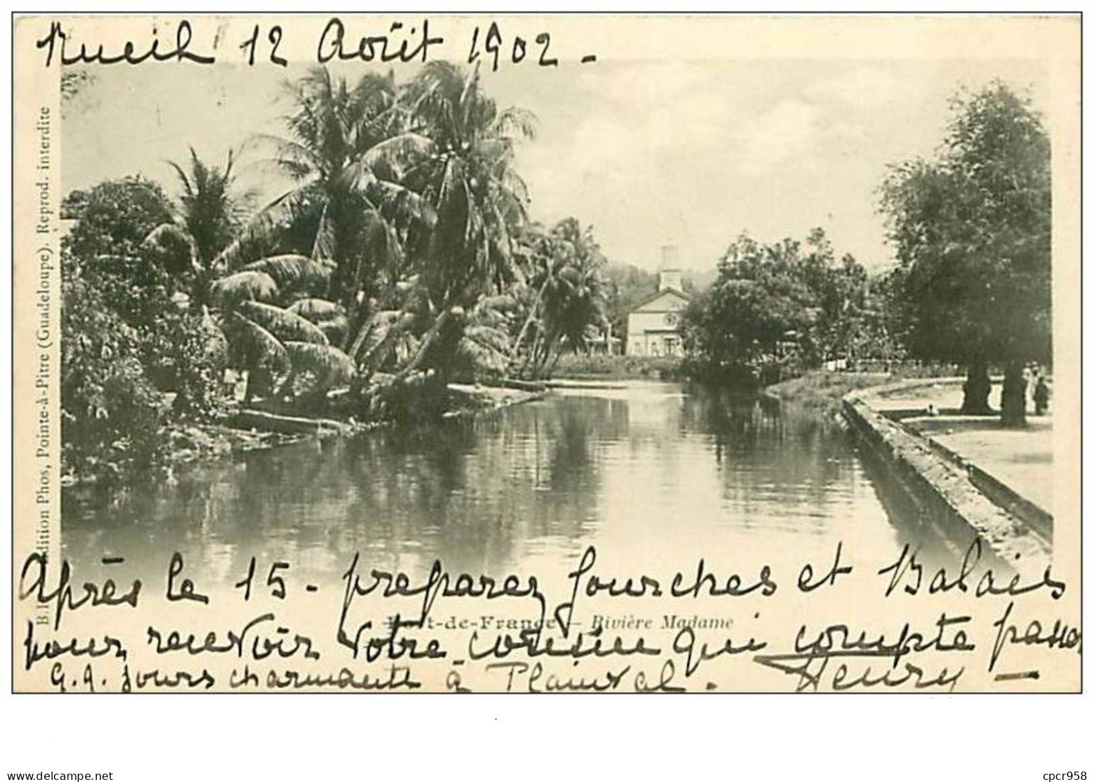 MARTINIQUE.n°18.FORT DE FRANCE.RIVIERE MADAME - Fort De France