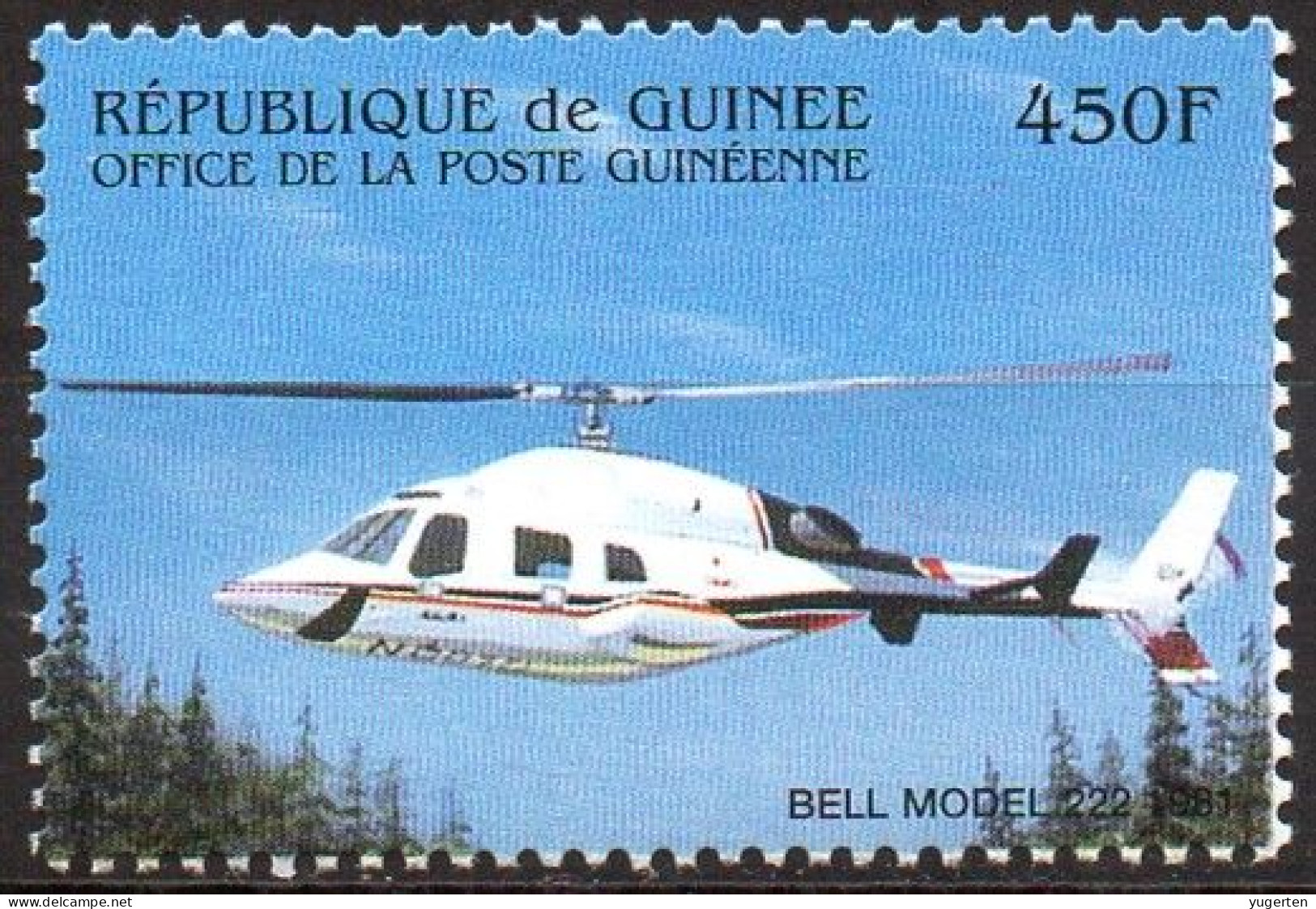 GUINEA - 1v - MNH - Helicopter - Helicopters - Hélicoptères - Hubschrauber Helicópteros Elicotteri Hélicoptère - Hélicoptères
