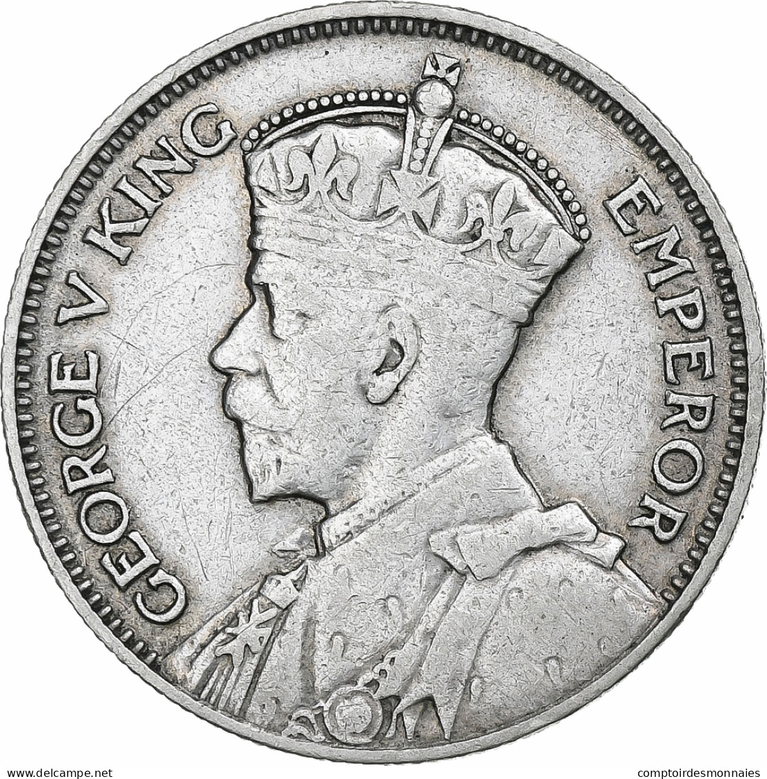 Nouvelle-Zélande, George V, Shilling, 1934, Londres, Argent, TTB, KM:3 - Nieuw-Zeeland