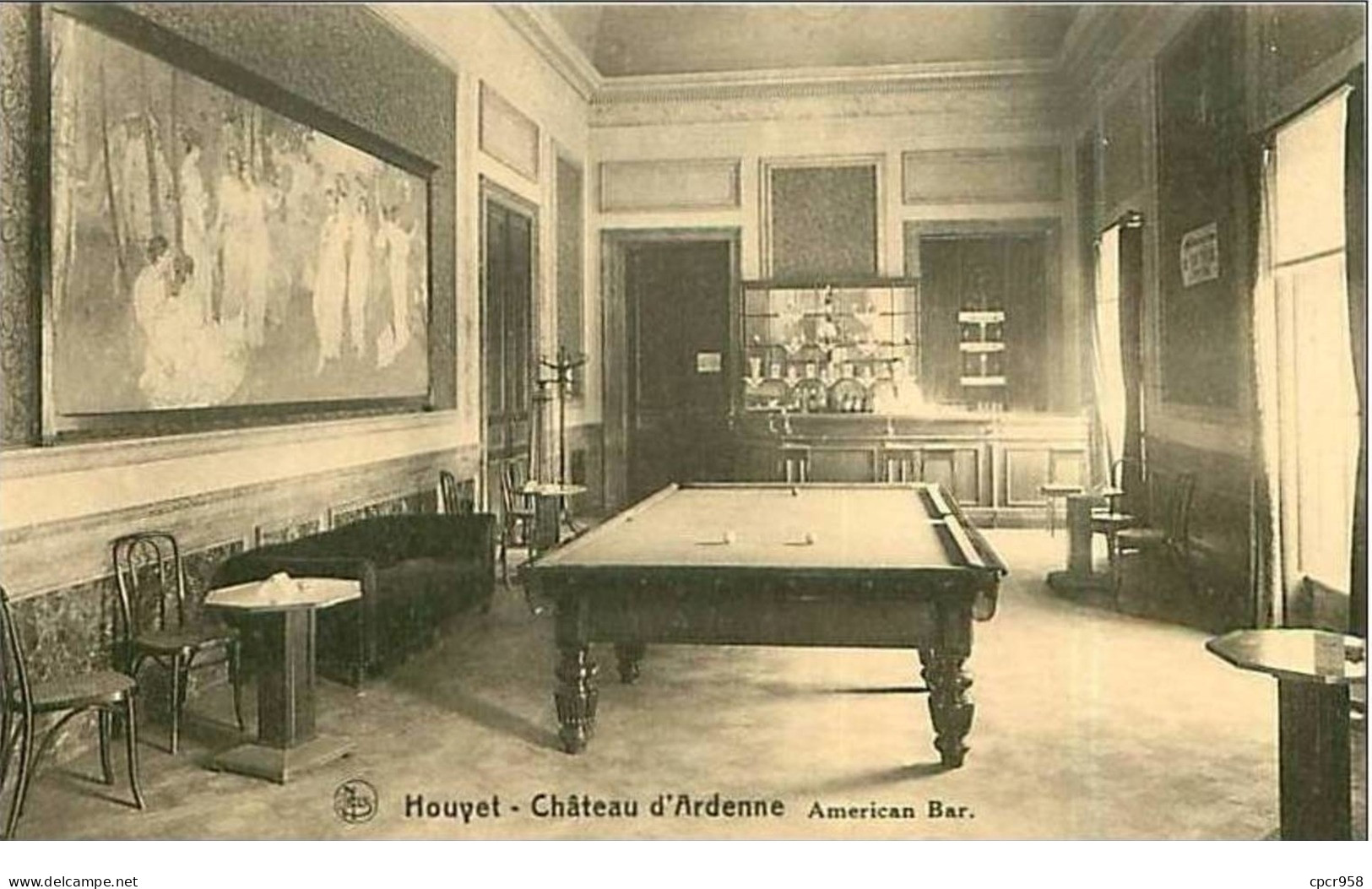 JEUX.BILLARD.HOUYET.CHATE AU D'ARDENNE.AMERICAN BAR - Autres & Non Classés