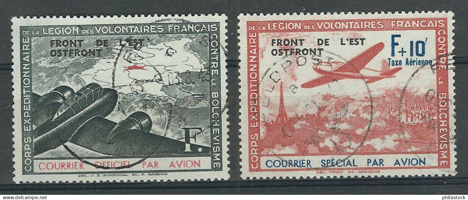 FRANCE LVF N° 4 & 5 Obl. Feldpost - Guerre (timbres De)