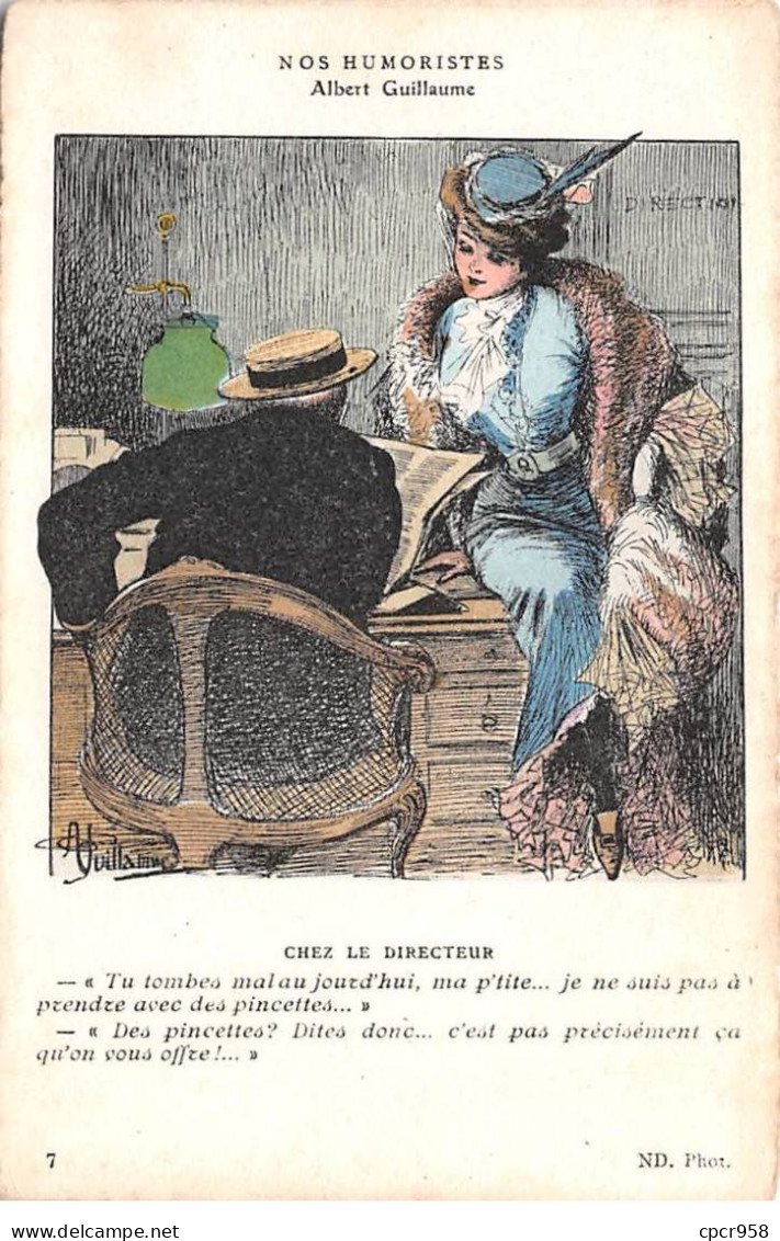 Illustrateurs - N°81789 - Albert Guillaume - Nos Humoristes - Chez Le Directeur - Guillaume