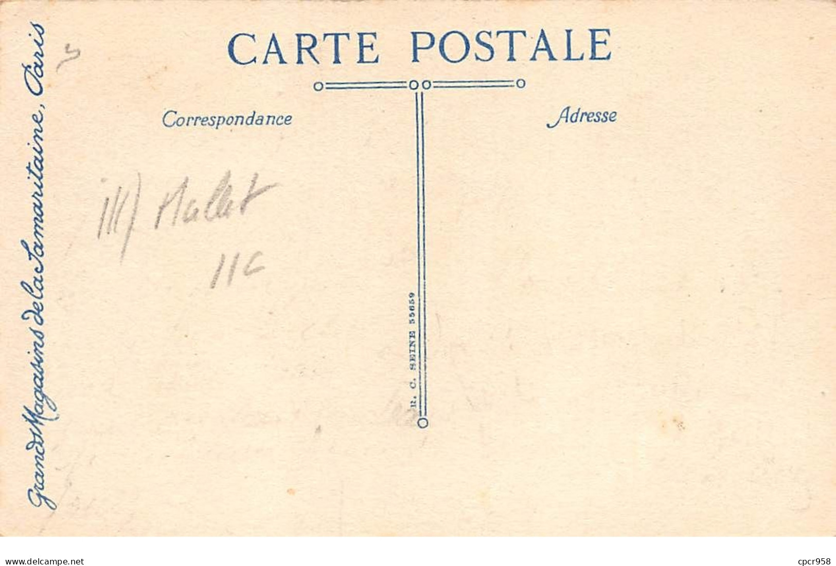 Illustrateurs - N°69349 - B. Mallet - Fillette Portant Des Pommes Dans Son Tablier - Grands Magasins De La Samaritaine - Mallet, B.
