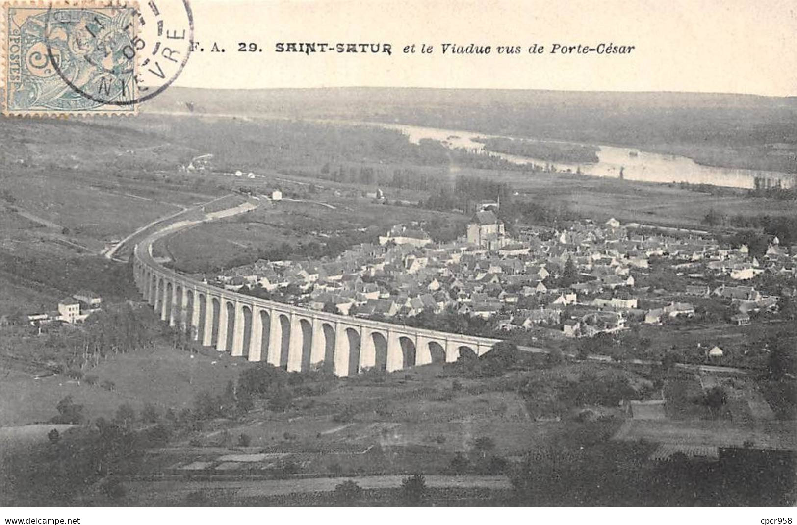 18 - SAINT SATUR - SAN45995 - Et Le Viaduc Vus De Porte César - Saint-Satur